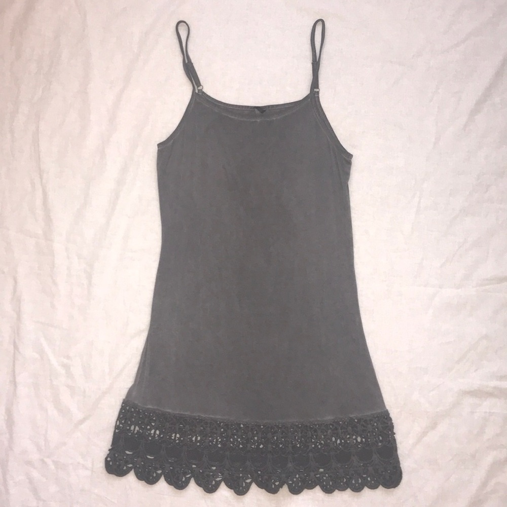 Grey slip dress